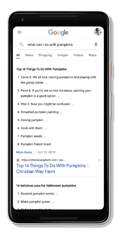 Google Continuous Scroll
