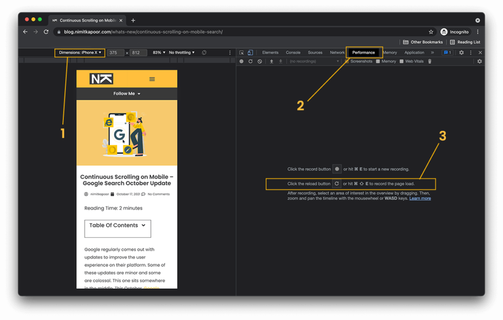 How to find the LCP Element using Chrome Dev Tools