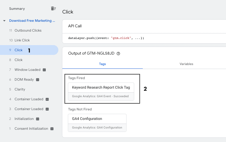 GTM Custom Event Tag Setup