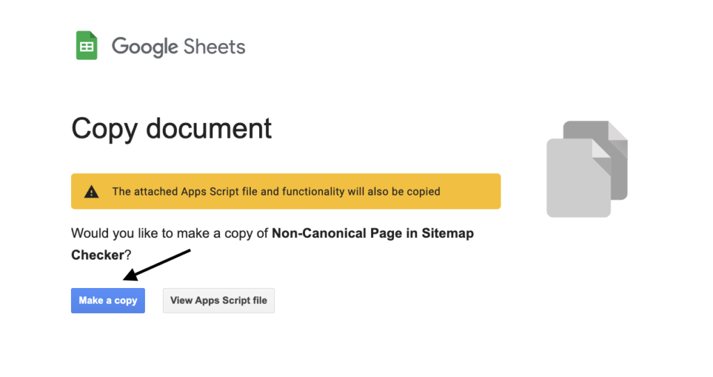 Make a Copy - Non-Canonical Pages in Sitemap