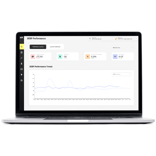 Google Data Studio SEO Report Template Mockup